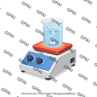 Magnetic stirrer high heat with beaker and stir bar