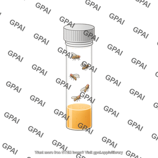 Food vial with drosophila