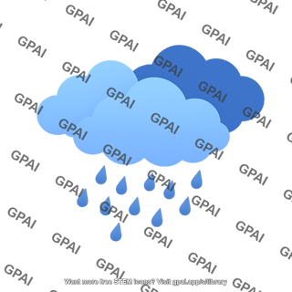 Clouds raining