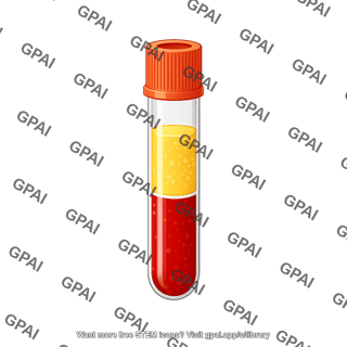 Blood vial with plasma capped