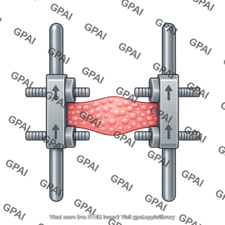 Hypertrophic scar device vertical poles