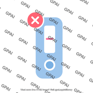 Lateral flow test negative symbol