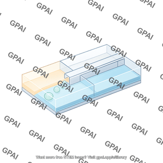 Microfluidic device step emulsification partial cross section