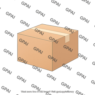 Cardboard box closed