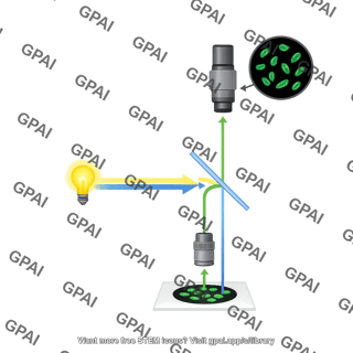 Light path fluorescence microscope