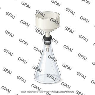 Buchner funnel in flask