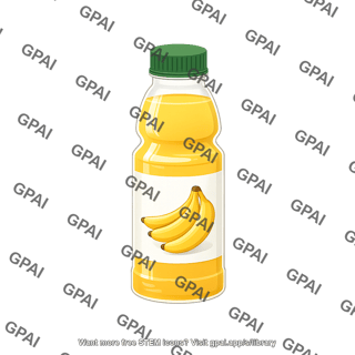 Bottle juice banana