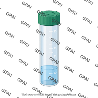 Bioreactor tube with 10ml liquid 50ml capped
