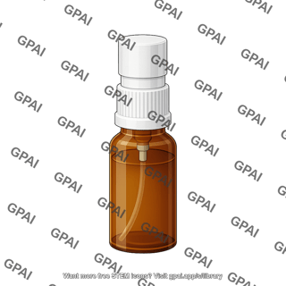 Oral spray bottle sublingual spray closed