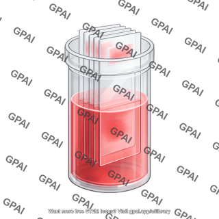 Coplin jar with blood smear slides