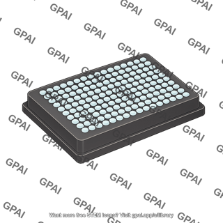 Well plate 384 wells 3d