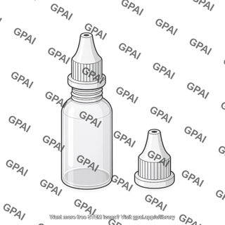 Eye drop bottle with cap