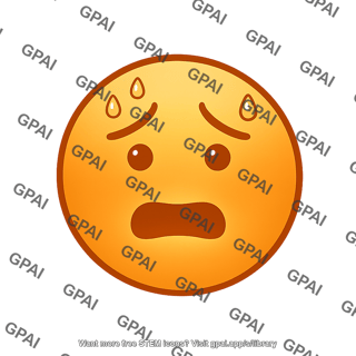 Face icon anxious