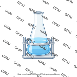 Erlenmeyer flask in rack