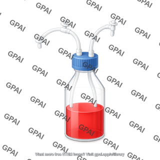 Bottle with multiport connector cap and tubing