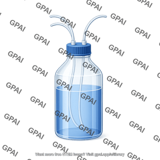 Bottle large size with tubes