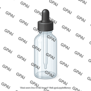 Dropper bottle clear