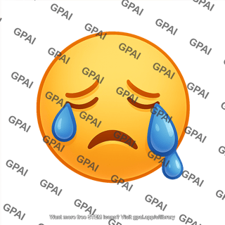Face icon crying