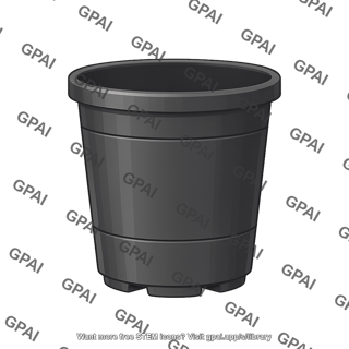 Plant pot plastic