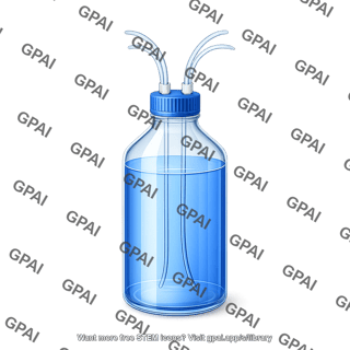 Bottle large size full liquid capped with tubes