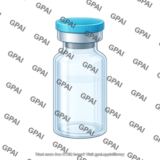 Injection vial small unlabelled