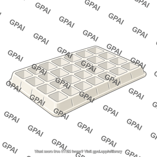 Rearing tray 32 cells empty 658