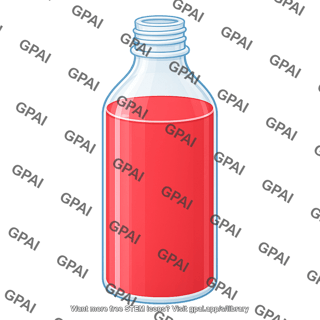 Bottle medium size full liquid 451