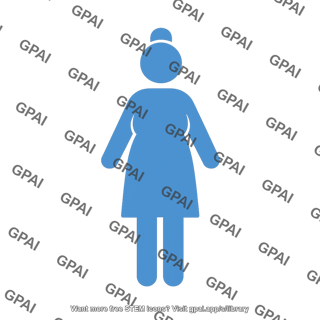 Adult woman symbol