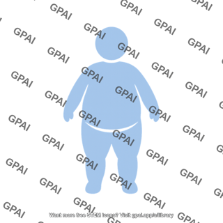 Person symbol child obese