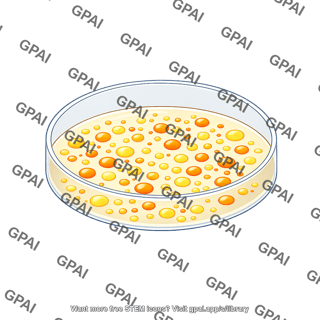 Petri dish with bacterial colonies 2
