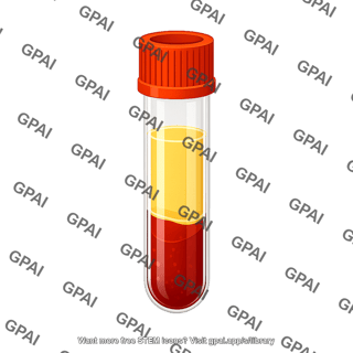 Blood vial serum blood clot