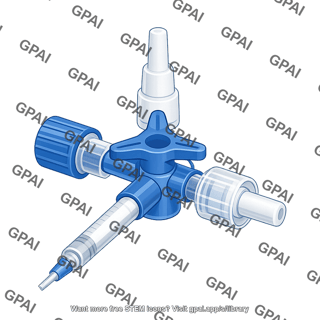 Three way stopcock connector syringe