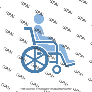 Person on wheelchair symbol