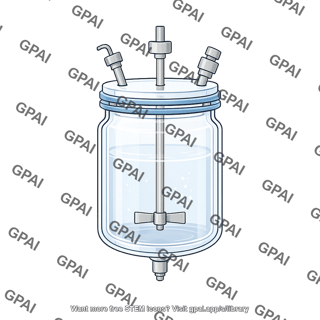 Glass reactor vessel large 65