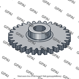 Gear with hub