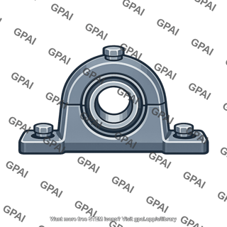 Right bearing pedestal block