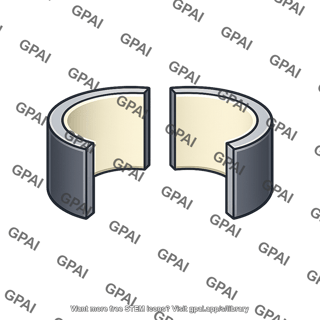 Lined bushing split