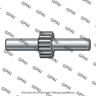 Gear integrally cast with shaft