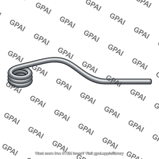 Formed round wire cantilever spring hot rolled