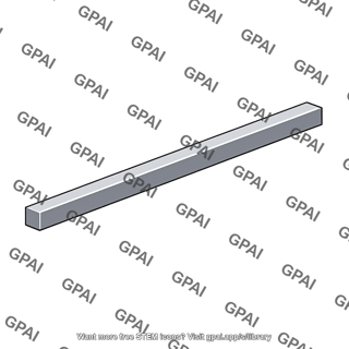 Rectangular metal bar