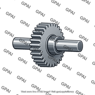 Shaft mounted spur gear