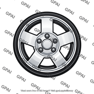 Automotive wheel front