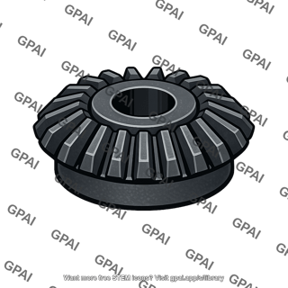 Cast iron bevel gear