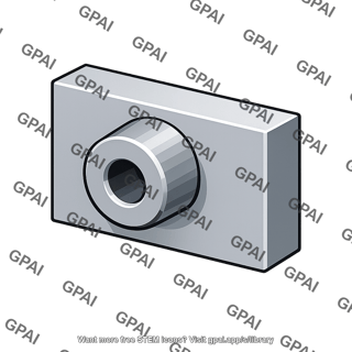 Mechanical part with protruding cylinder and center bore