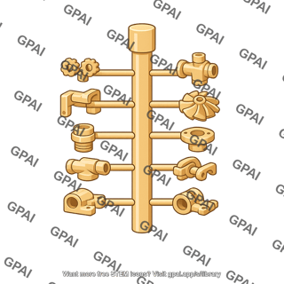 Multi part investment casting pattern