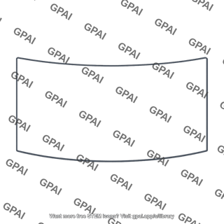 Plate front face curved