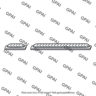 Weld track unsymmetrical