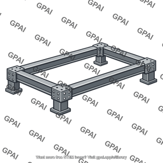Machine frame rectangular