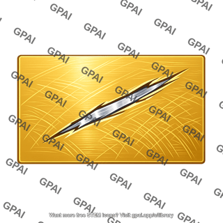 Shiny brassy scratched surface
