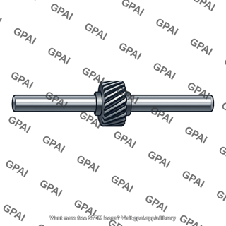 Shaft with helical gear